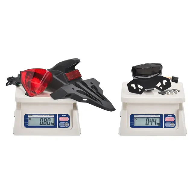 DRC Baklykt m/skiltholder, Rød - CRF L CRF250/300L, Rally 