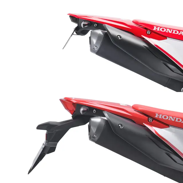 DRC Baklykt m/skiltholder, Rød - CRF L CRF250/300L, Rally 