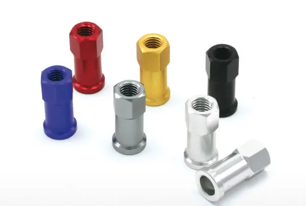 DRC Dekklåsmutter - Rød Leveres i par 