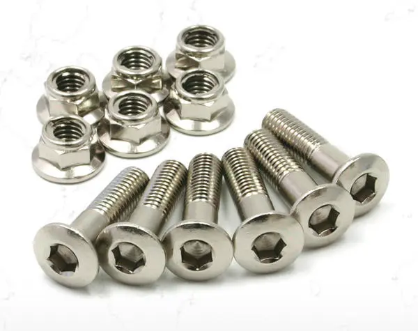 DRC Bolt-sett Drev M8x25mm 6 Stk med Skiver og Låsemuttre 