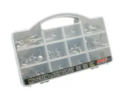 DRC Stainless M6 CapBolt/Nut Box Set 15 stk av hver lengde