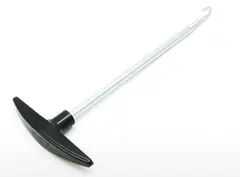 DRC Spring Hook Fj&#230;rkrok - Sort Godt grep med PVC-belagt h&#229;ndtak