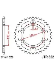 Bakdrev 46t KtmTe610