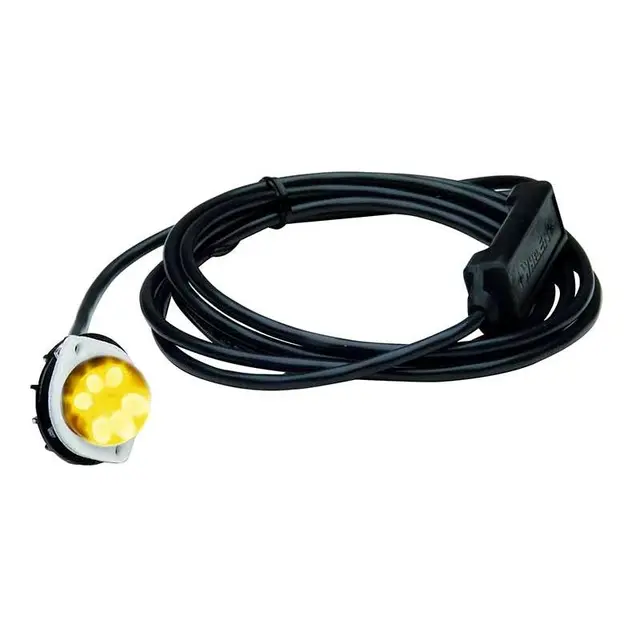 Whelen Vertex Led gul 12V Rund linse 