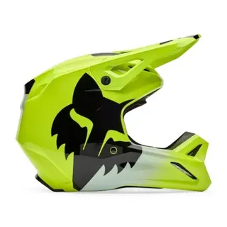 FOX V1 Shield Crosshjelm Barn - Gul