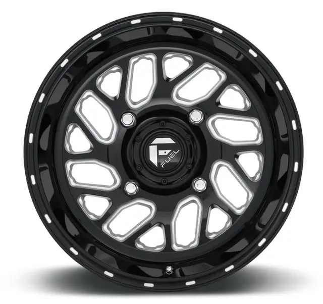 Fuel D581 16x7 - 4/156, +13 ATV/UTV Felg - Blank Sort/Maskinert 