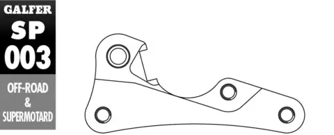 Galfer Brakett Adapter - Honda &#216;260mm