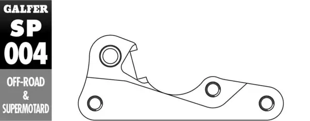 Galfer Brakett Adapter - Yama YZ/WR Ø270mm, YZ -> 07+ alle WR 