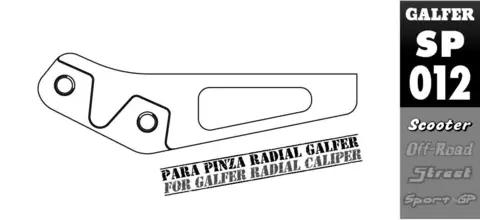 Galfer Brakett Adapter - Honda SH 125/150 &#216;240mm