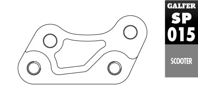 Galfer Brakett Adapter - Yamaha CYGNUS 125 Ø260mm 