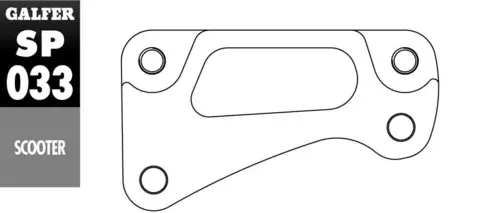 Galfer Brakett Adapter- Yamaha T-MAX 500 SOPORTE PINZA SP OEM &#216; 298 mm