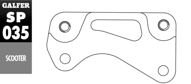 Galfer Brakett Adapter - Honda SH 25/300 SH 125 Ø280mm SH 300 Ø296mm 