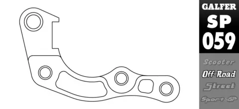 Galfer Brakett Adapter - Honda CRF 2019 &#216;270mm, 2019