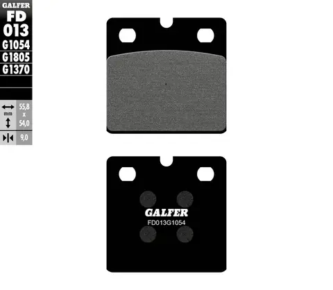 Galfer Bremseklosser, Semi-metall Anbefalt for urban/off-Road/Custom