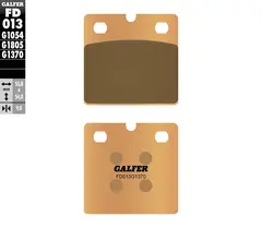 Galfer Bremseklosser, Sinter, Gate Kvalitet for gatesykler og custom