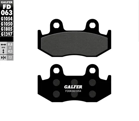 Galfer Bremseklosser, Semi-metall Anbefalt for urban/off-Road/Custom