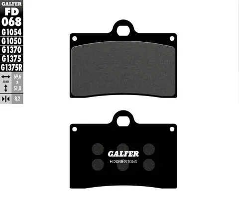 Galfer Bremseklosser, Semi-metall Anbefalt for urban/off-Road/Custom