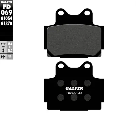 Galfer Bremseklosser, Semi-metall Anbefalt for urban/off-Road/Custom