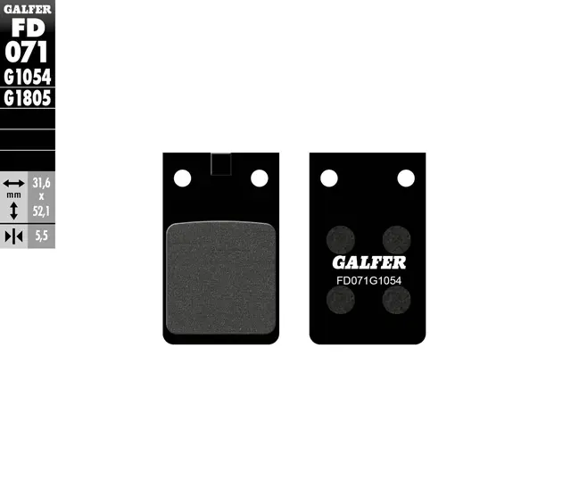 Galfer Bremseklosser, Semi-metall Anbefalt for urban/off-Road/Custom 
