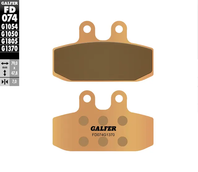 Galfer Bremseklosser, Sinter, Gate Kvalitet for gatesykler og custom 