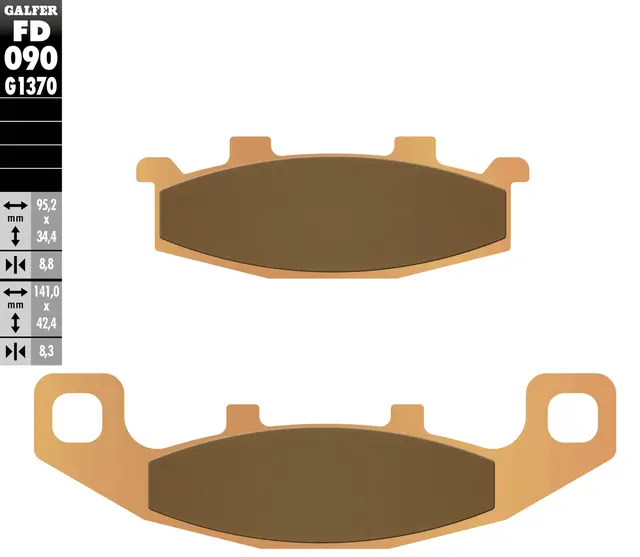Galfer Bremseklosser, Sinter, Gate Kvalitet for gatesykler og custom 