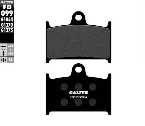 Galfer Bremseklosser, Semi-metall Anbefalt for urban/off-Road/Custom