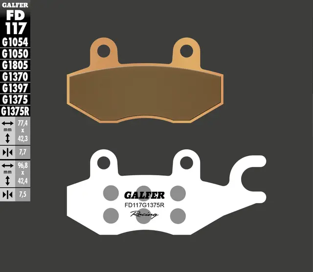 Galfer Bremseklosser, Sinter Sinter - For sport/racing, aktiv kjøring 