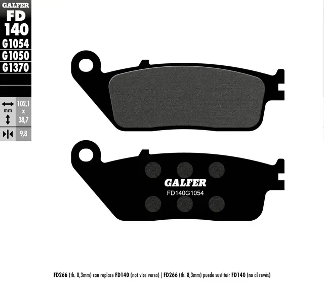 Galfer Bremseklosser, Semi-metall Anbefalt for urban/off-Road/Custom 