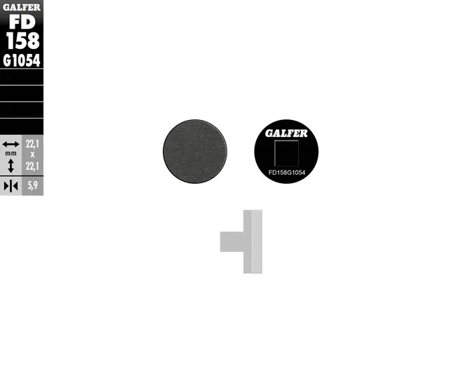 Galfer Bremseklosser, Semi-metall Anbefalt for urban/off-Road/Custom 