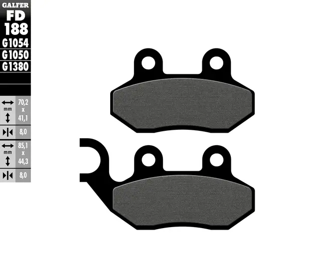 Galfer Bremseklosser, Semi-metall Anbefalt for urban/off-Road/Custom 