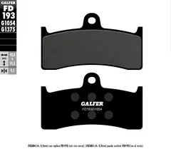 Galfer Bremseklosser, Semi-metall Anbefalt for urban/off-Road/Custom