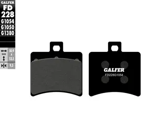 Galfer Bremseklosser, Semi-metall Anbefalt for urban/off-Road/Custom
