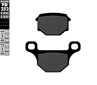 Galfer Bremseklosser, Semi-metall Anbefalt for urban/off-Road/Custom