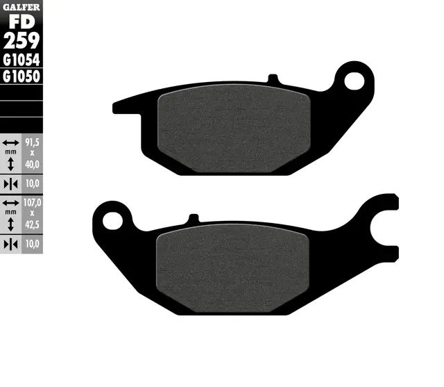 Galfer Bremseklosser, Semi-metall Anbefalt for urban/off-Road/Custom 