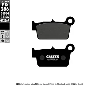 Galfer Bremseklosser, Semi-metall Anbefalt for urban/off-Road/Custom