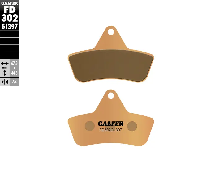 Galfer Bremseklosser, Sinter, Quads Kvalitetsklosser for ATV/UTV 