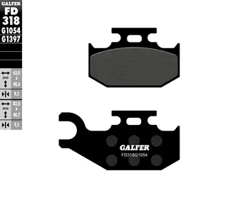 Galfer Bremseklosser, Semi-metall Anbefalt for urban/off-Road/Custom