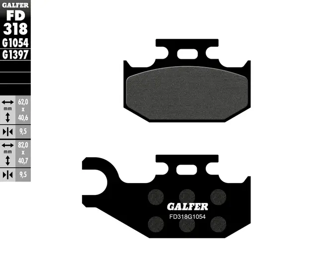 Galfer Bremseklosser, Semi-metall Anbefalt for urban/off-Road/Custom 