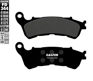 Galfer Bremseklosser, Semi-metall Anbefalt for urban/off-Road/Custom