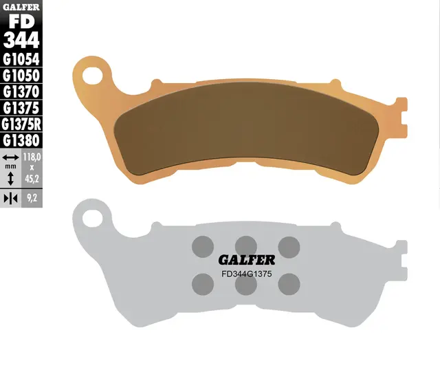 Galfer Bremseklosser, Sinter, Sport Kvalitet for aktiv gatebruk 