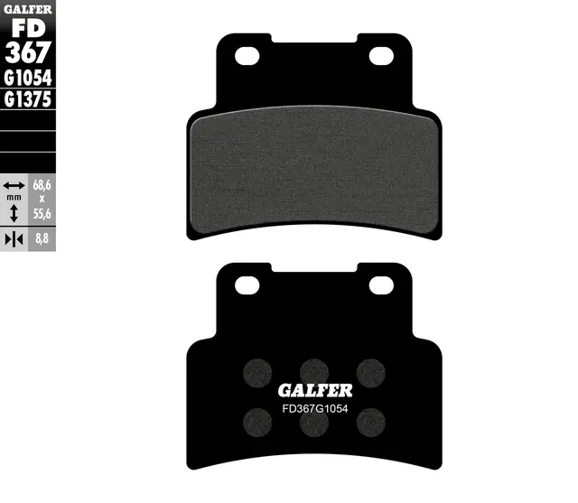 Galfer Bremseklosser, Semi-metall Anbefalt for urban/off-Road/Custom 