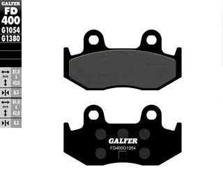 Galfer Bremseklosser, Semi-metall Anbefalt for urban/off-Road/Custom