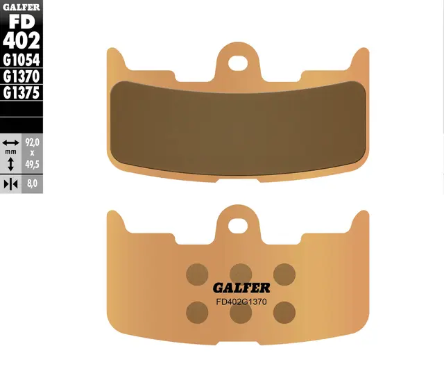 Galfer Bremseklosser, Sinter, Gate Kvalitet for gatesykler og custom 