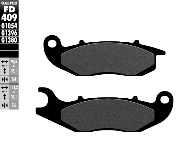 Galfer Bremseklosser, Semi-metall Anbefalt for urban/off-Road/Custom 
