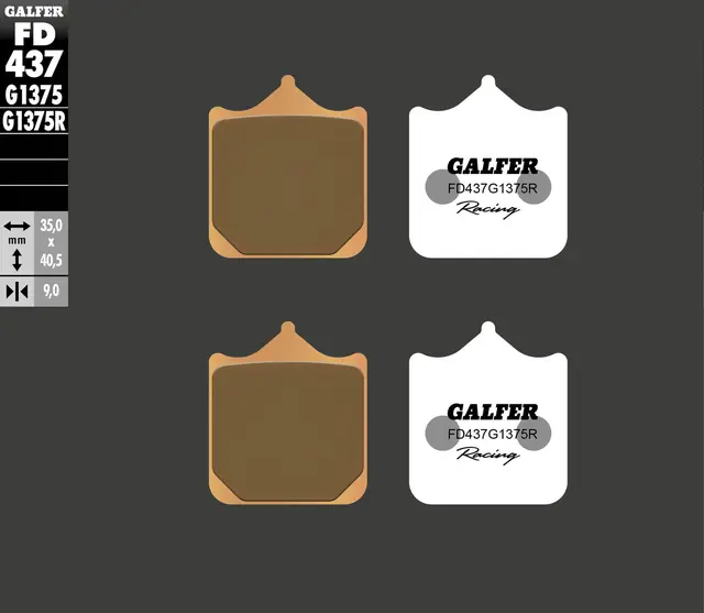 Galfer Bremseklosser, Sinter Sinter - For sport/racing, aktiv kjøring 