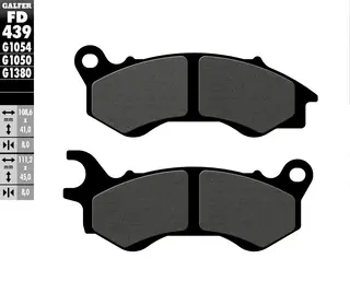 Galfer Bremseklosser, Semi-metall Anbefalt for urban/off-Road/Custom