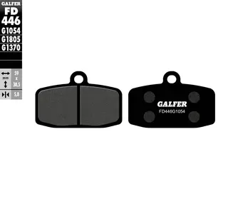 Galfer Bremseklosser, Semi-metall Anbefalt for urban/off-Road/Custom