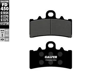 Galfer Bremseklosser, Semi-metall Anbefalt for urban/off-Road/Custom