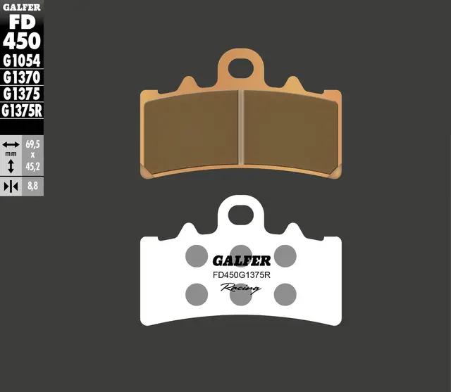 Galfer Bremseklosser, Sinter Sinter - For sport/racing, aktiv kjøring 