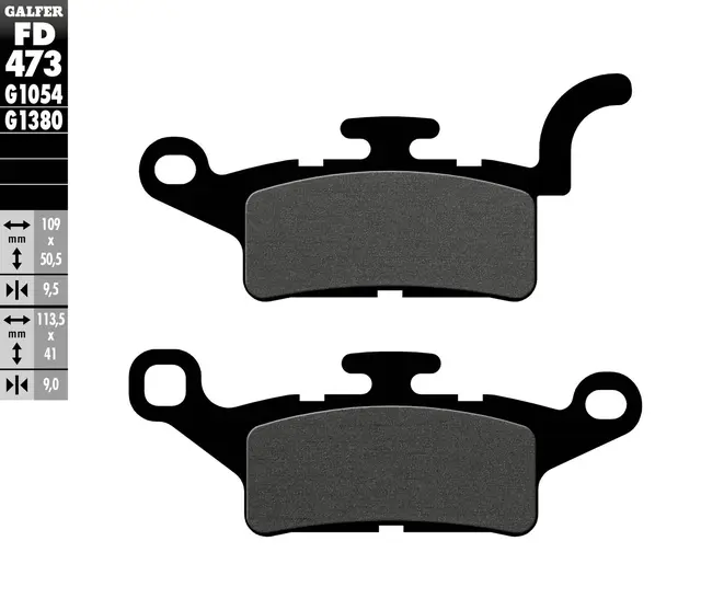Galfer Bremseklosser, Semi-metall Anbefalt for urban/off-Road/Custom 